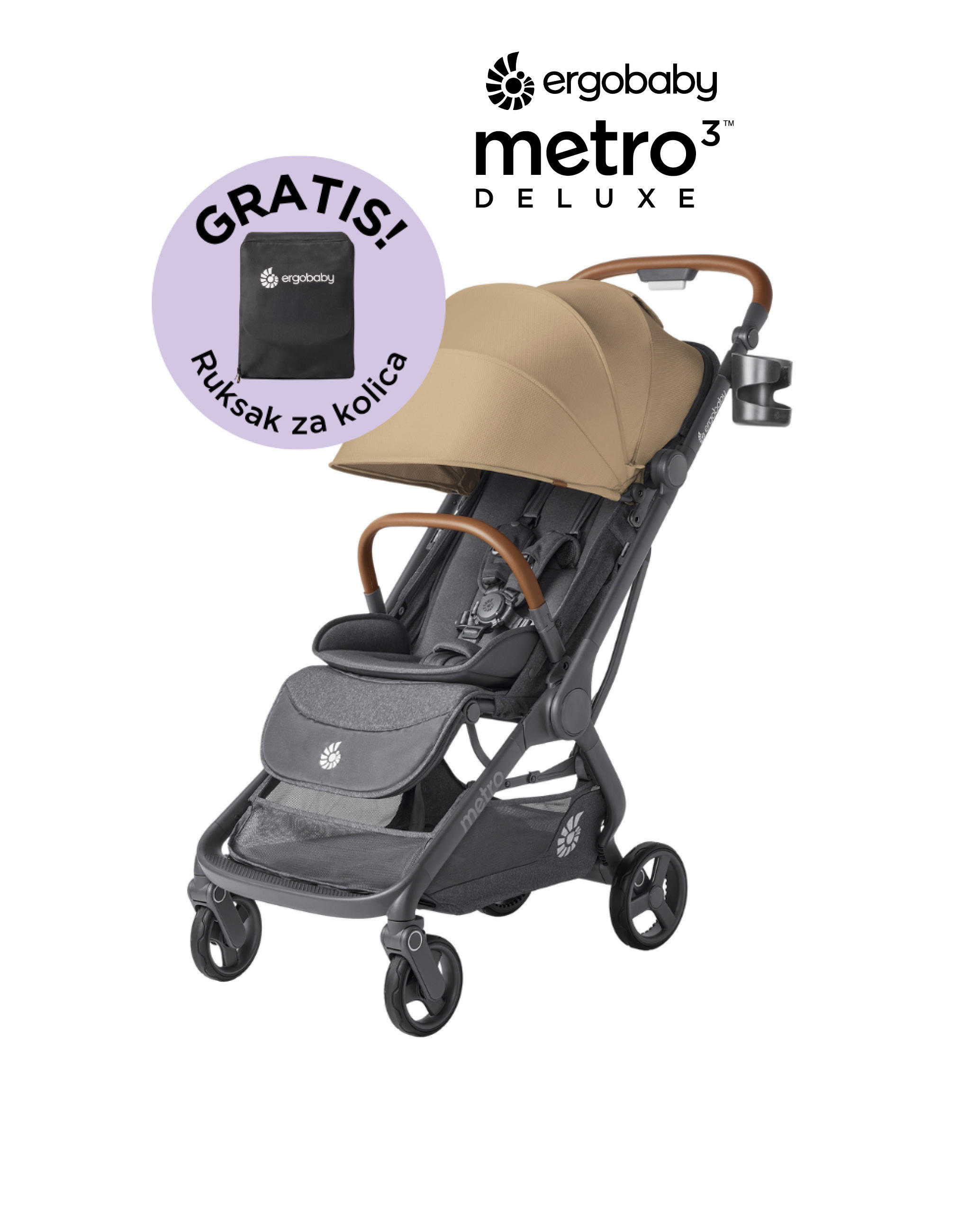 Ergobaby Metro3 Deluxe: GRATIS! Ruksak za kolica