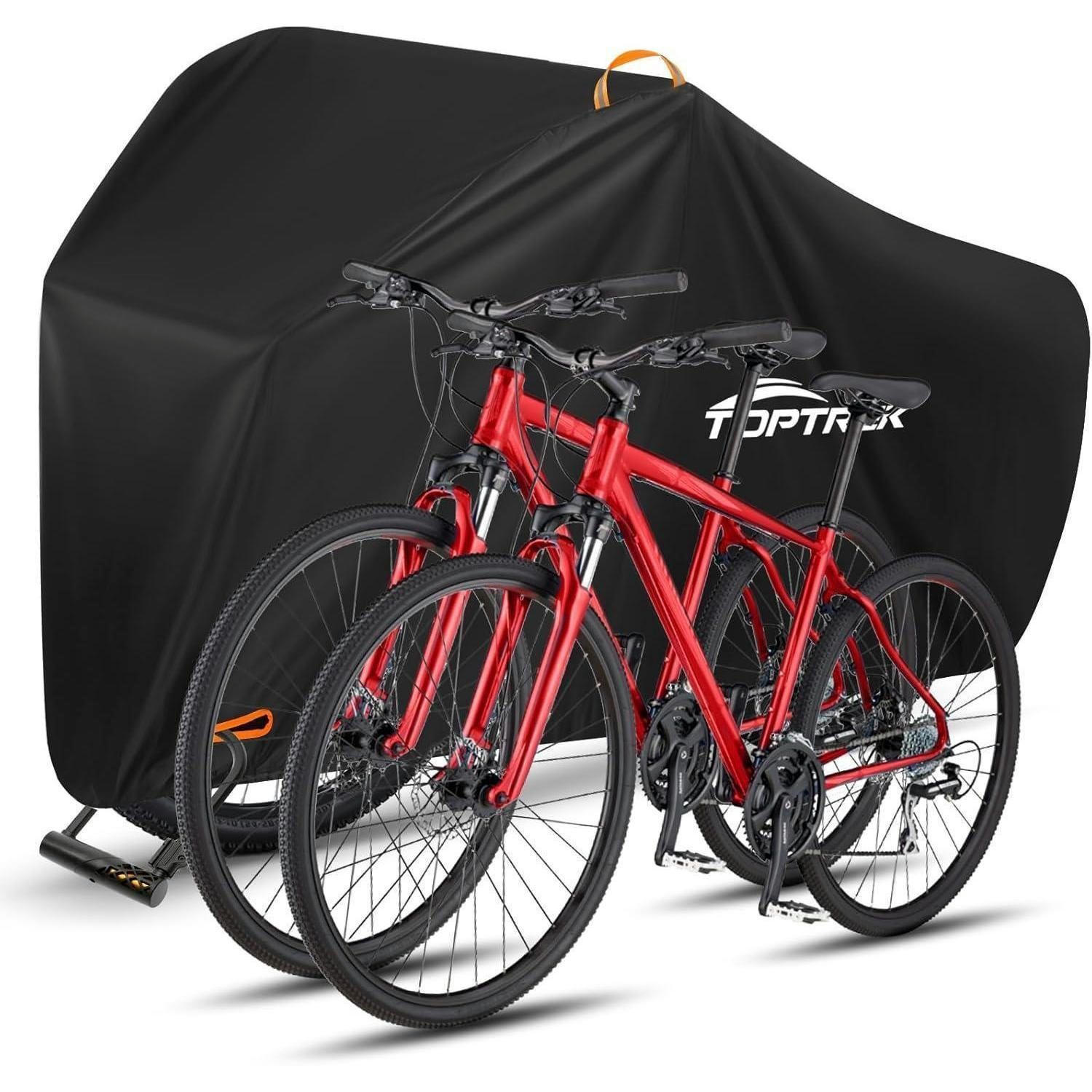 FAHRRADGARAGE wasserdicht 210 x 110 x 95 cm - Rot, Textil (110/70/200cm)