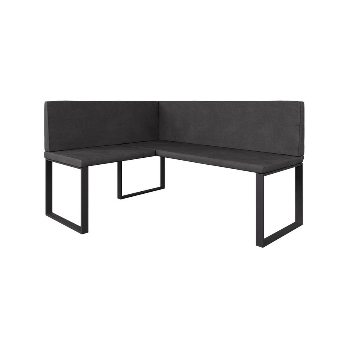 ESSZIMMER-ECKBANK Ravon Anthrazit 120 x 150 cm - Anthrazit, Textil (120/87/150cm) - Vicco