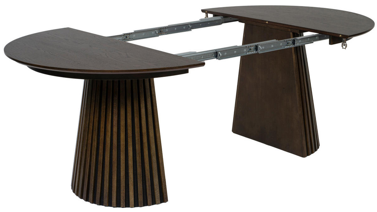 ESSTISCH Barletta ausziehbar - Dunkelbraun, Eichenholz/Holz (210/120/76cm) - Mr. Deko