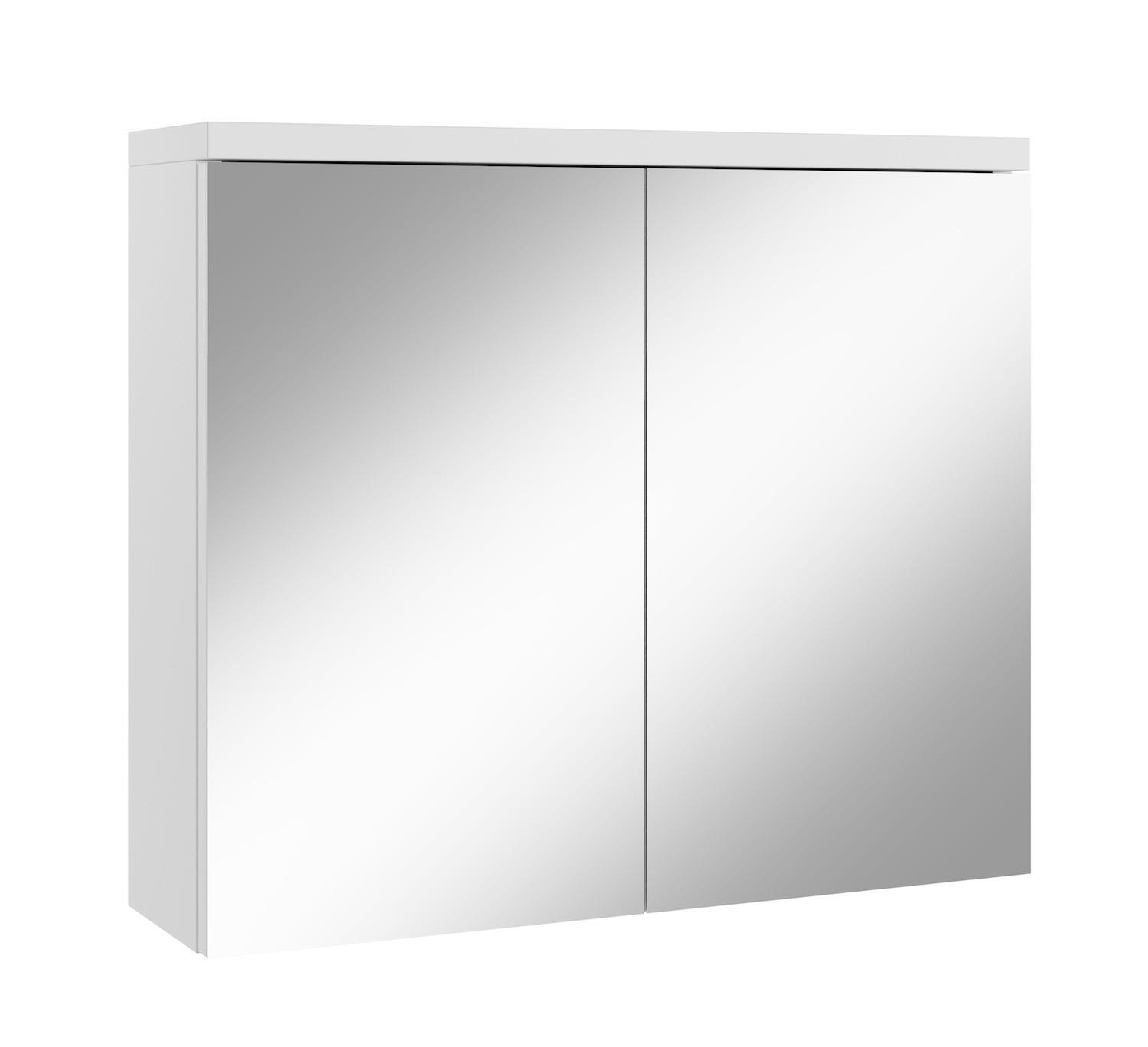 SPIEGELSCHRANK Toledo Weiß - 80 x 20 x 60 cm - Weiß, Holz (80/60/20cm) - Badplaats