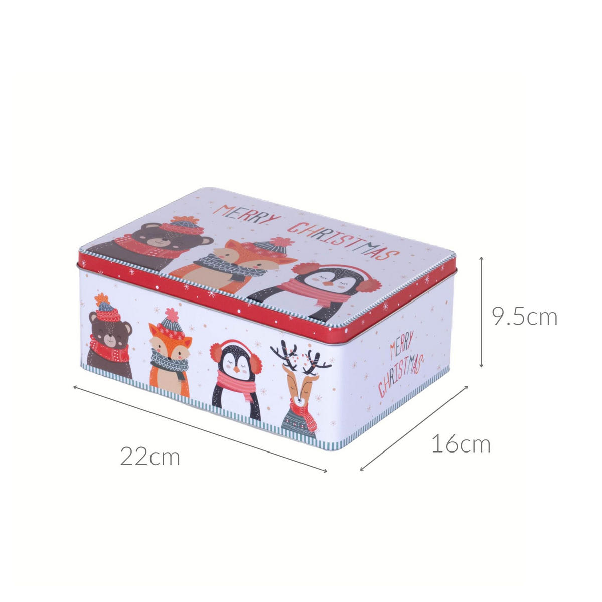 KEKSDOSE Metall 22/16,2/9,1 cm - Multicolor, Metall (16/9/22cm) - Home Styling Collection