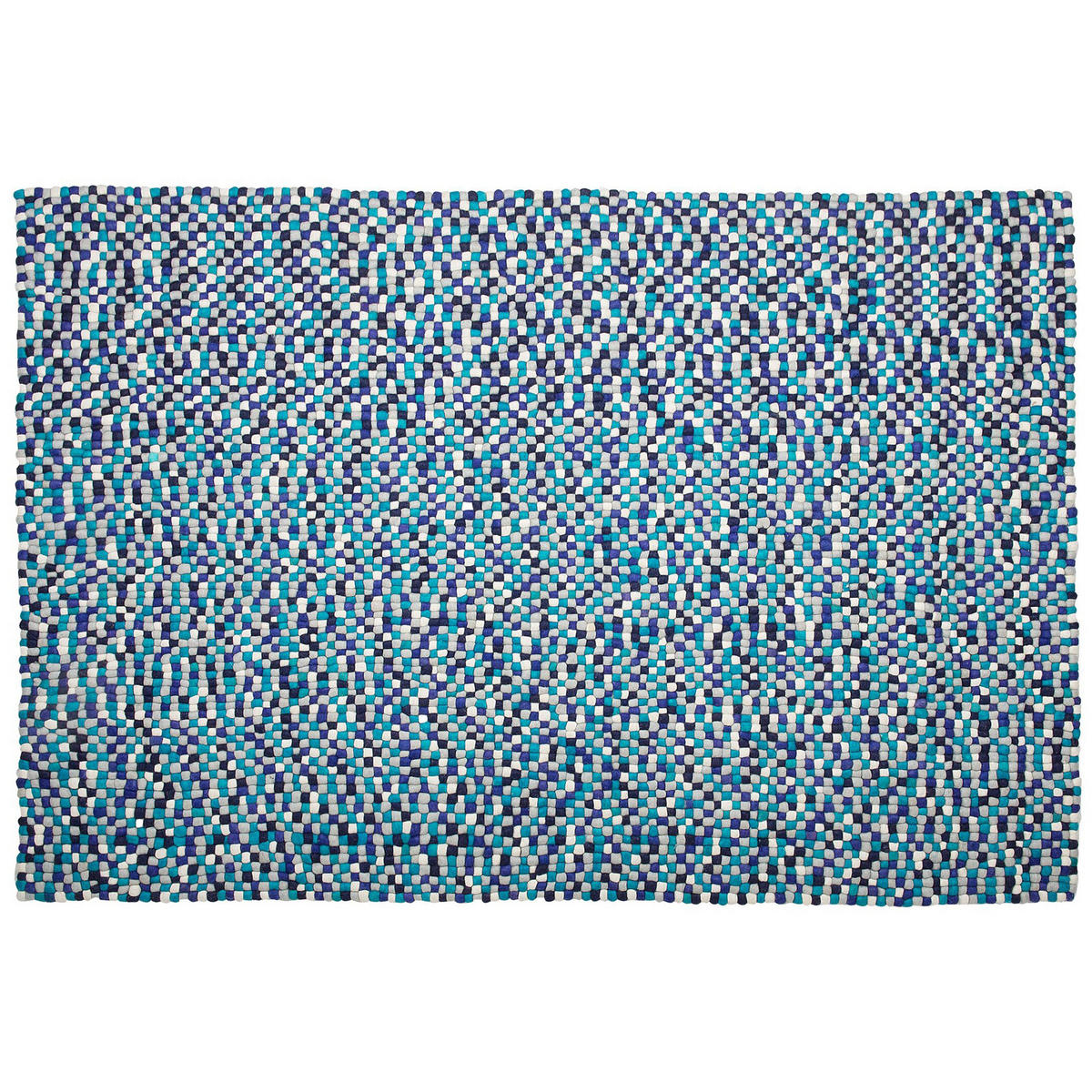 FILZKUGELTEPPICH Amdo 230/160 cm - Multicolor, Textil (160/230cm) - Beliani