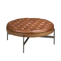 COUCHTISCH rund Dunkelbraun Dunkler Stahl 100/100/40 cm - Braun, Holzwerkstoff/Metall (100/100/40cm) - ANGEL CERDA