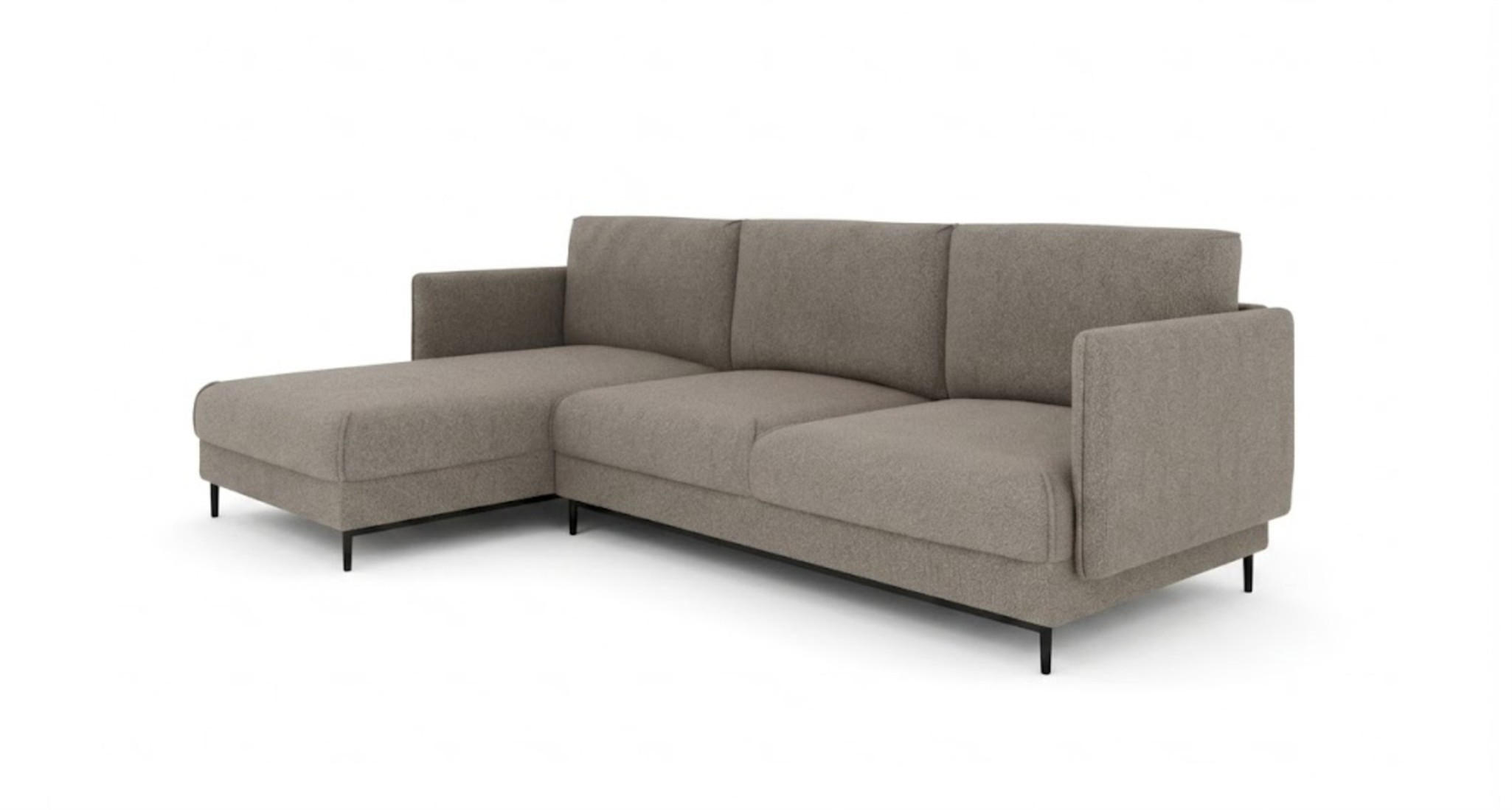 Fun Möbel Ecksofa Grau 293x164 cm