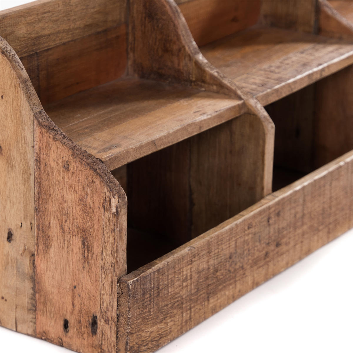 WANDREGAL Storage 60 Mahagoni Massivholz, 3 Fächer naturfarben - Naturfarben, Holz (60/20/25cm) - DESIGN DELIGHTS