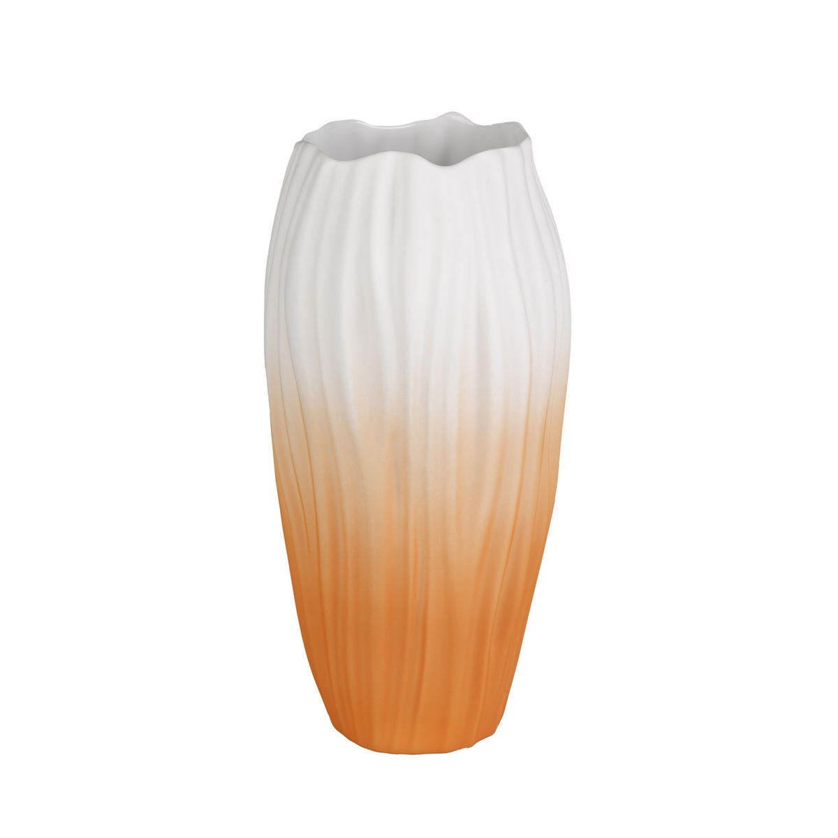 VASE Spirulina, Biskuit-Porzellan, orange, 30.5 cm - Orange, Keramik (30.5cm) - Goebel