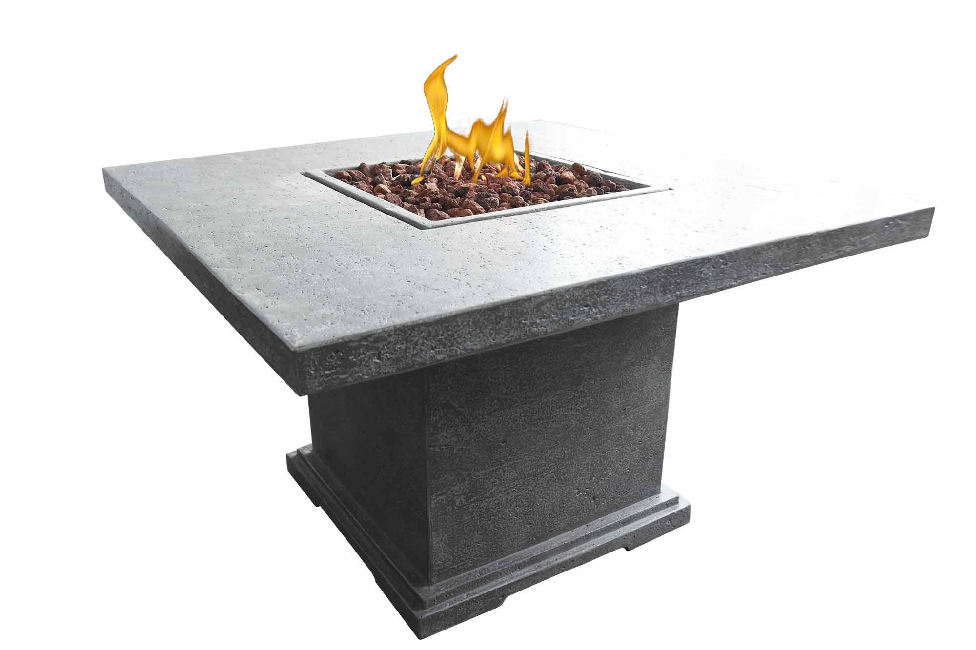 FEUERSTELLE Birmingham in Beton-Optik grau aus Faserbeton - Grau, Stein (127/90/127cm) - Elementi