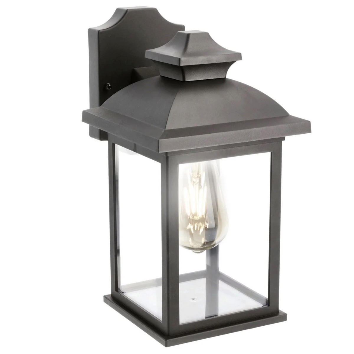 AUSSENWANDLATERNE Schwarz Traditionell - Schwarz, Kunststoff (17/31/22.3cm) - CGC Europe