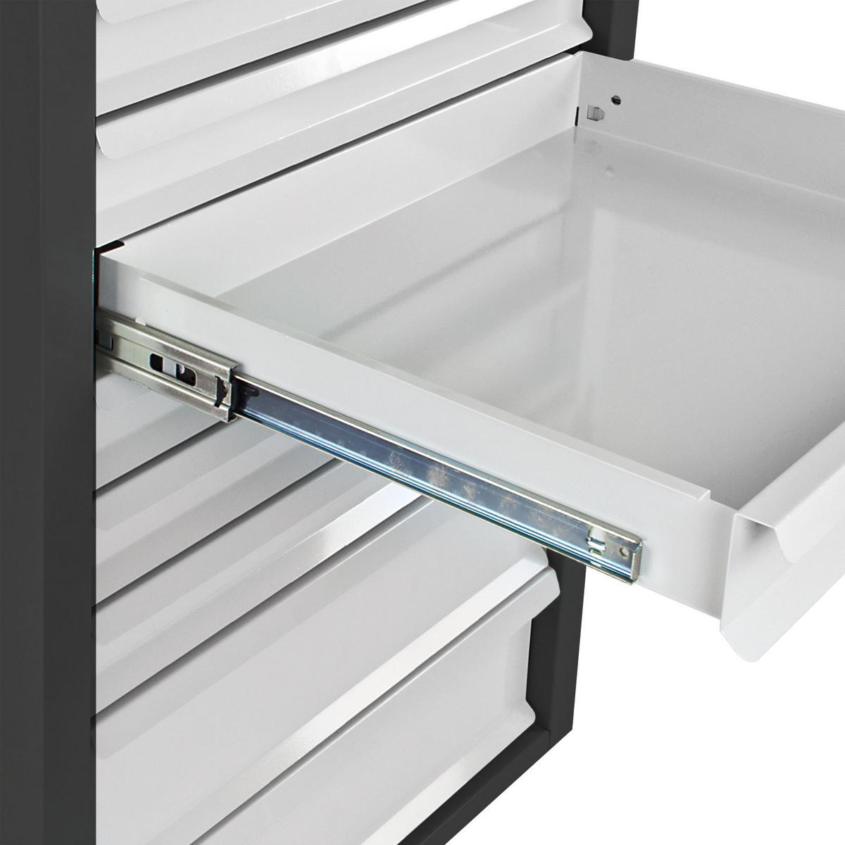 SCHUBLADENSCHRANK Kobra mit 8 Schubladen 90x71x55cm Anthrazitgrau/Lichtgrau - Anthrazit/Grau, Metall (71/90/55cm) - PROREGAL