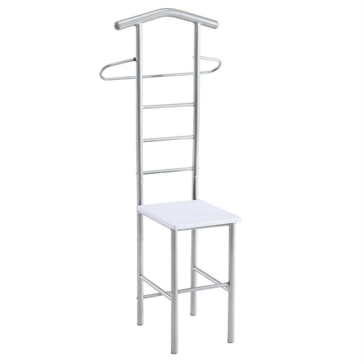 HERRENDIENER JIVO - Weiß, Metall (53/121/47cm) - CARO-Möbel