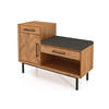 HALLENBANK LEON Wildeiche - Wildeiche, Holz (97/70/36cm) - byoak