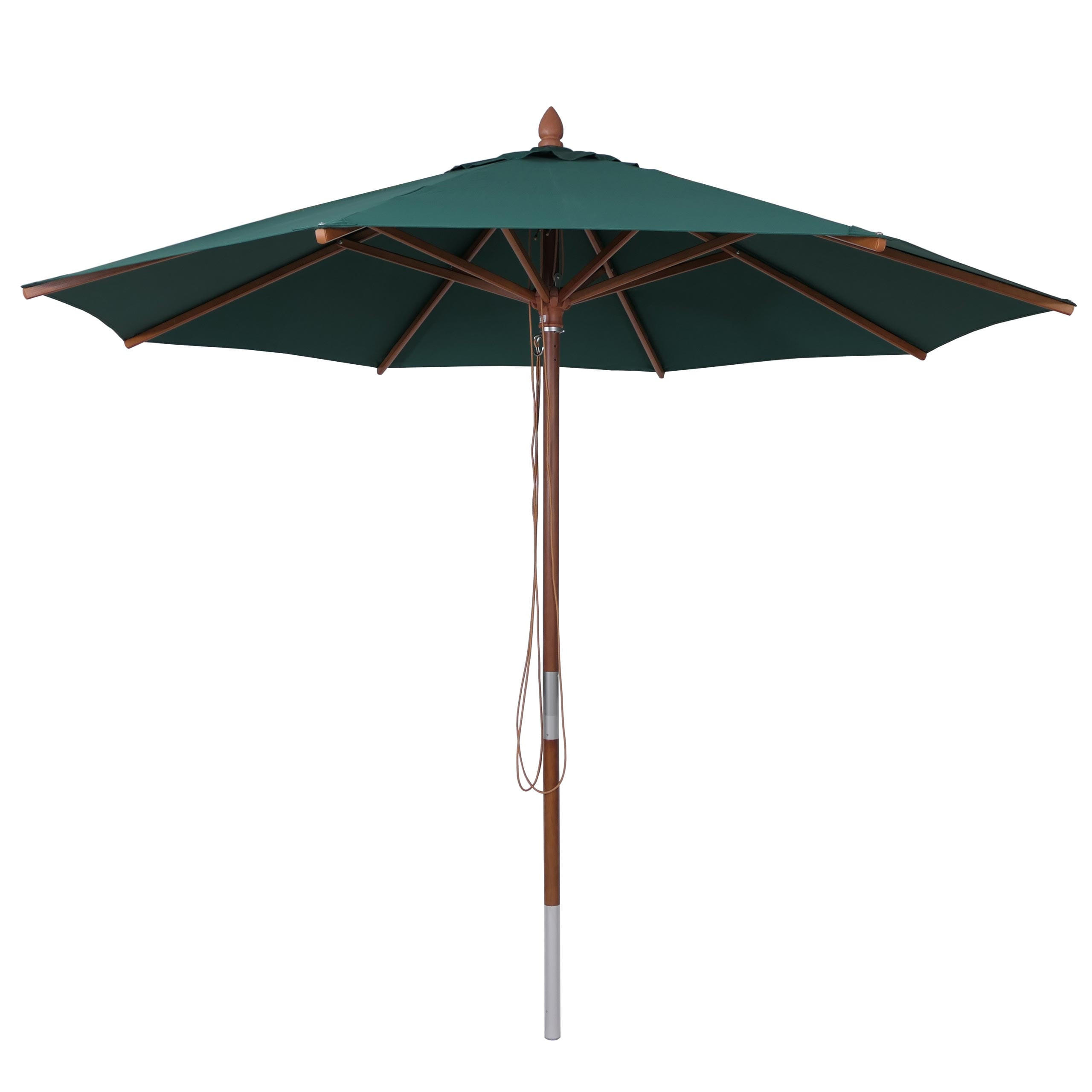 SONNENSCHIRM C57B Dunkelgrün - Dunkelgrün, Holz (300/300cm) - MCW