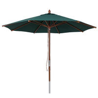 SONNENSCHIRM C57B Dunkelgrün - Dunkelgrün, Holz (300/300cm) - MCW