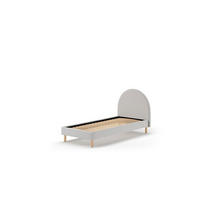 POLSTERBETT Karlotta 97x107x212 aus Holzwerkstoff in Grau - Grau, Holzwerkstoff (90/200cm) - 58aufmkessel