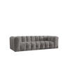 SOFA 4-Sitzer, Komfort, BALOO, stoff Schenille, Grau - Grau, Holz (250/75/106cm) - Kaiser Möbel
