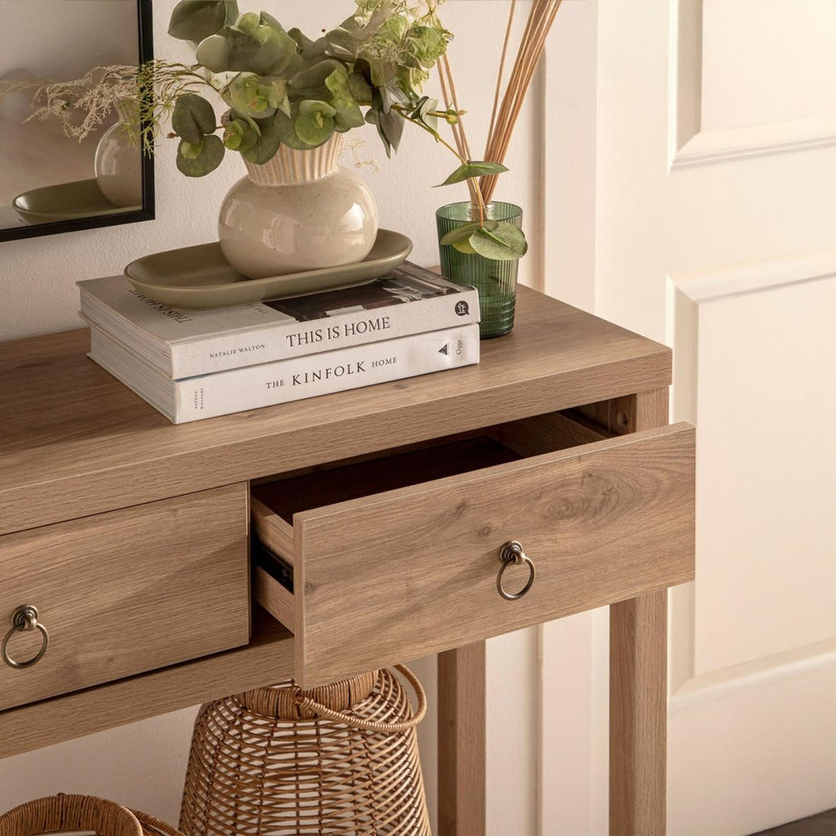 KONSOLENTISCH FÜR DIE EINGANGSHALLE Livorno Natürlich 120 cm x 85 cm - Naturfarben, Holzwerkstoff (35/120/85cm) - Klast Home