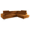 ECKSOFA Fonti, Seite: Rechts - Orange, Holz/Textil (253/188cm) - MIRJAN24