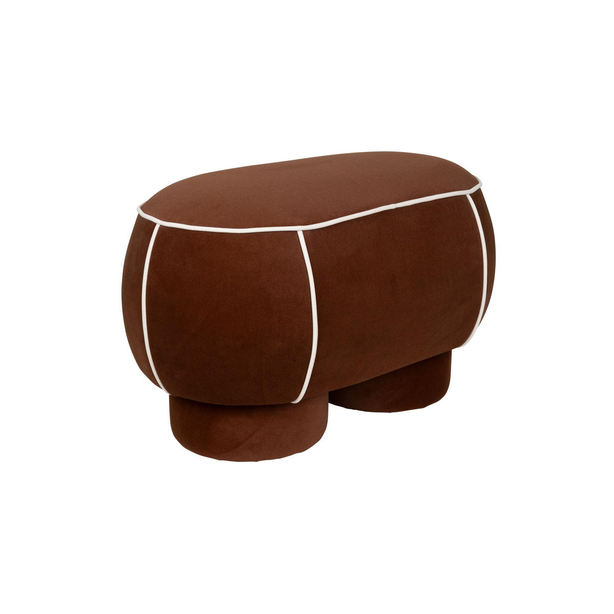 SITZBANK Marina Hocker M Rot - Rot, Kunststoff (77.5/49/45.5cm) - Housecraft Living
