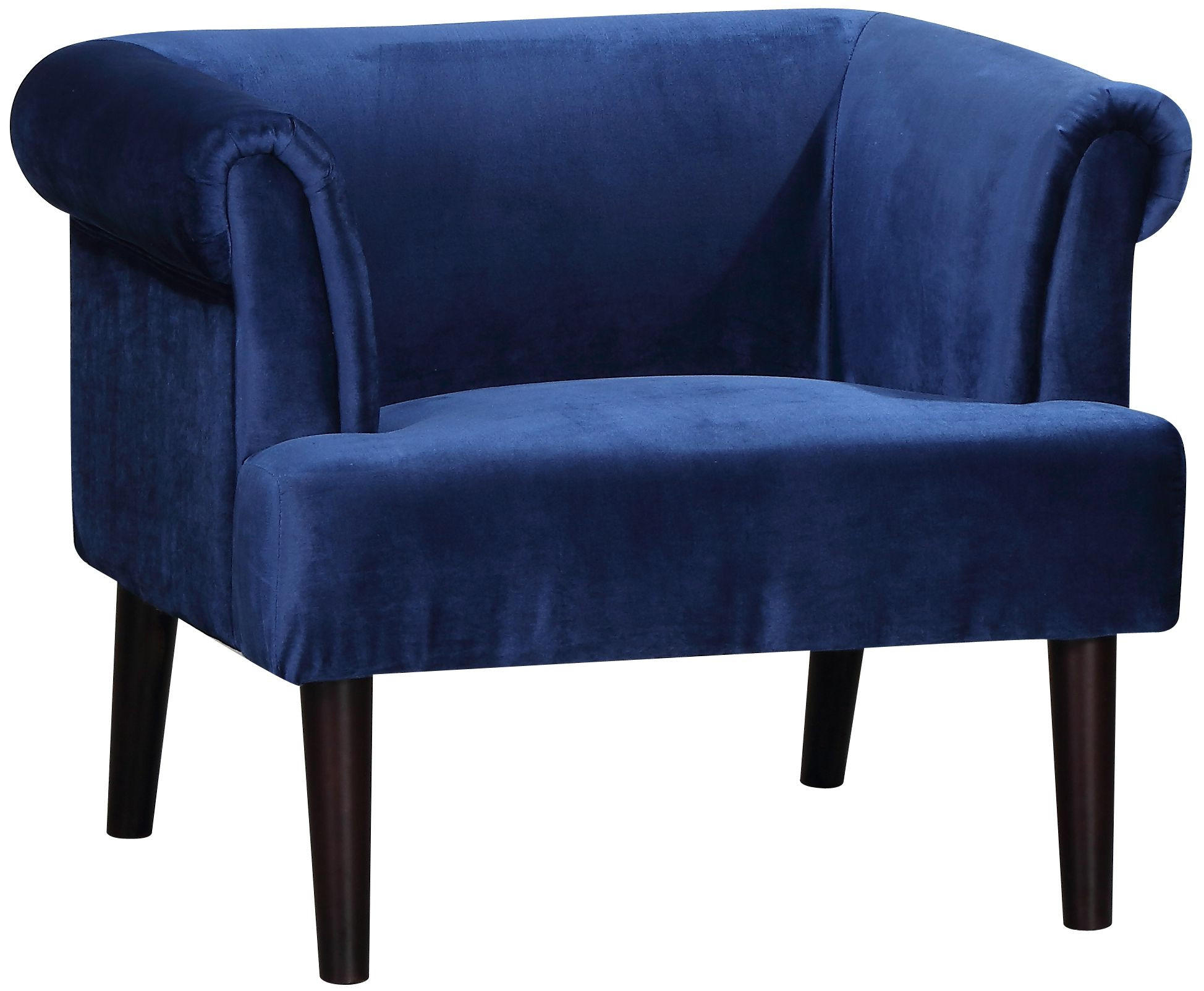 SESSEL Charlie Samt Blau - Blau, Textil (86/70/74cm) - ATLANTIC home collection