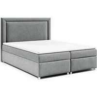 BOXBETT Trinity K-3 Bonellfederkern inkl. Topper - Grau, Holz/Holzwerkstoff (140/200cm) - Best For Home