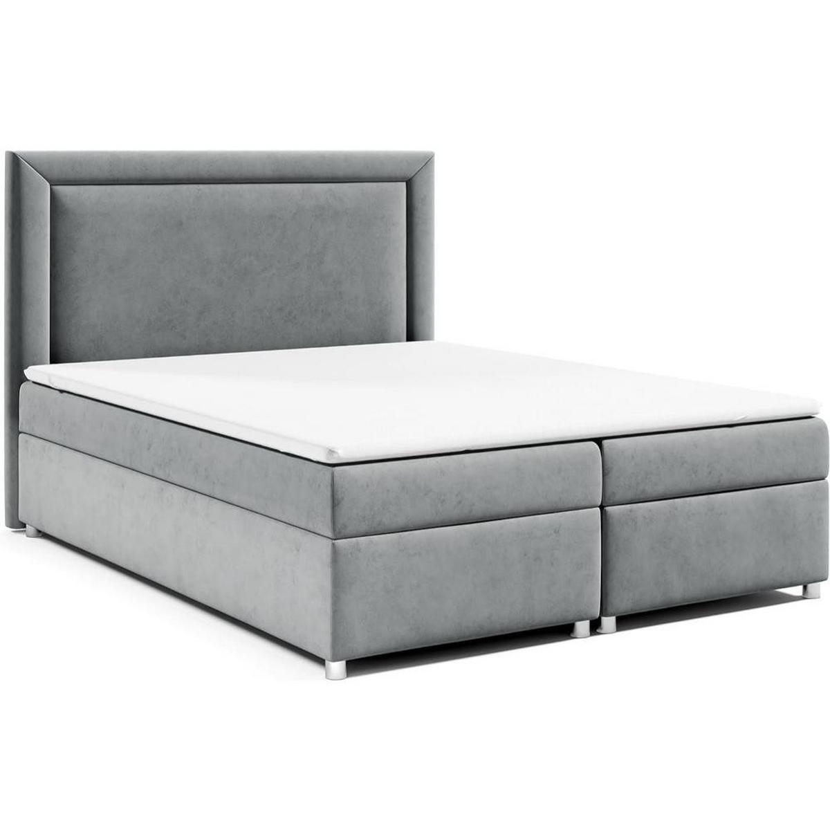 BOXBETT Trinity K-3 Bonellfederkern inkl. Topper - Grau, Holz/Holzwerkstoff (140/200cm) - Best For Home