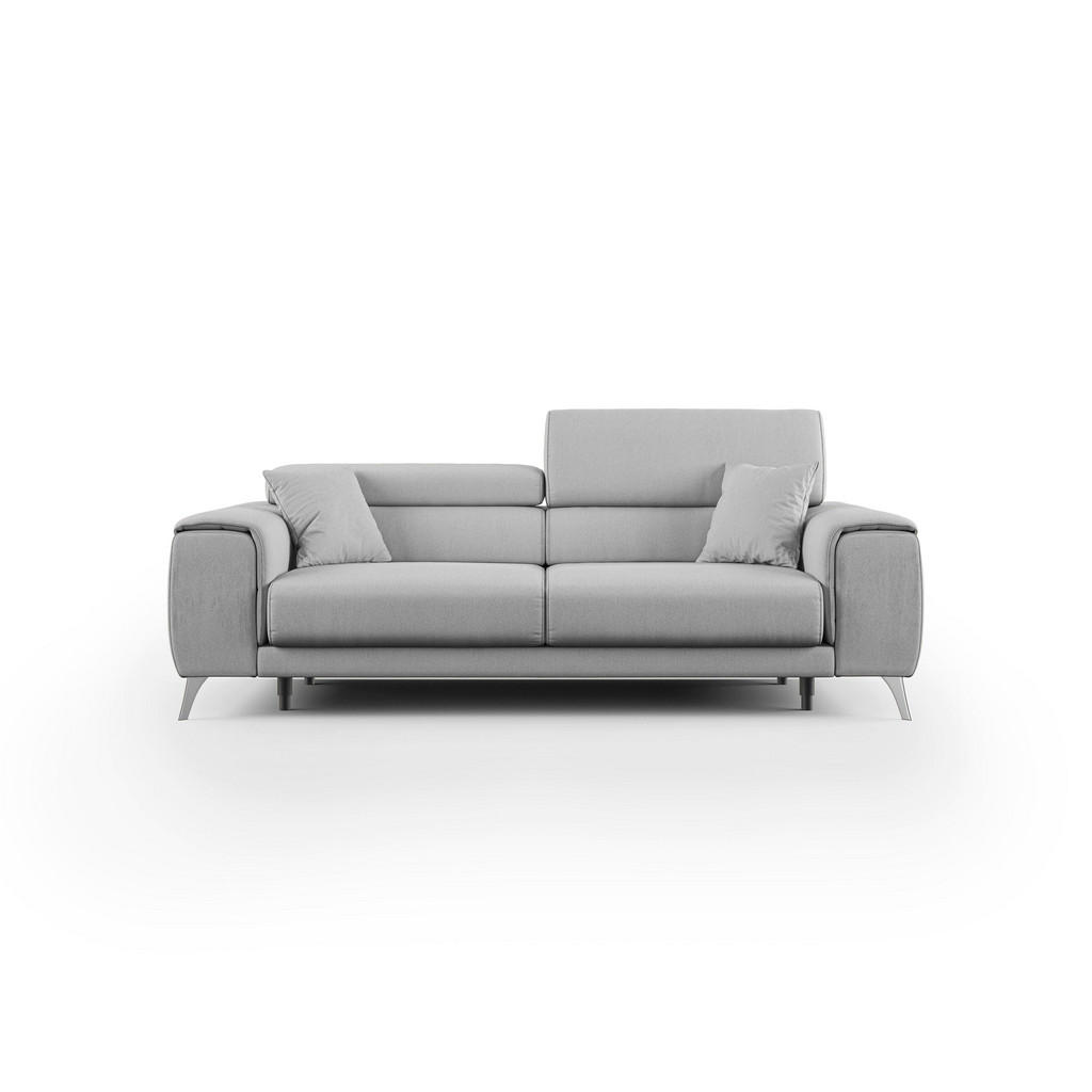 Thumbnail - Divani.store Linearsofa, Grau, Textil, 185x73x102 cm, Wohnzimmer, Sofas & Couches, Sofas
