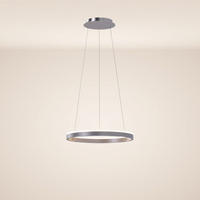 LED-HÄNGELAMPE Ring Aluminium Ø 40cm - Alufarben, Metall (40/40/3.3cm) - s.luce