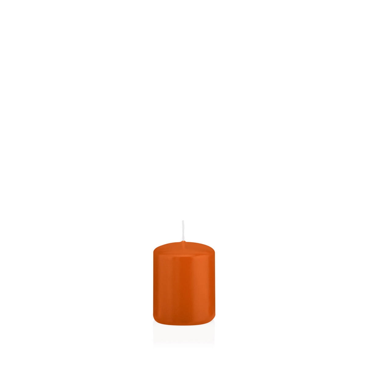 STUMPENKERZEN Aprikose Ø 48 x 60 mm, 24 Stück - Orange, Paraffin (5/6cm) - Wiedemann Kerzen