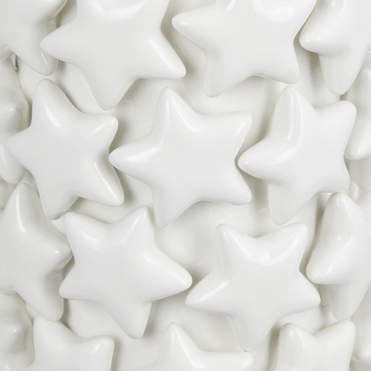 VASE Stars - Weiß, Keramik (31cm) - Butlers