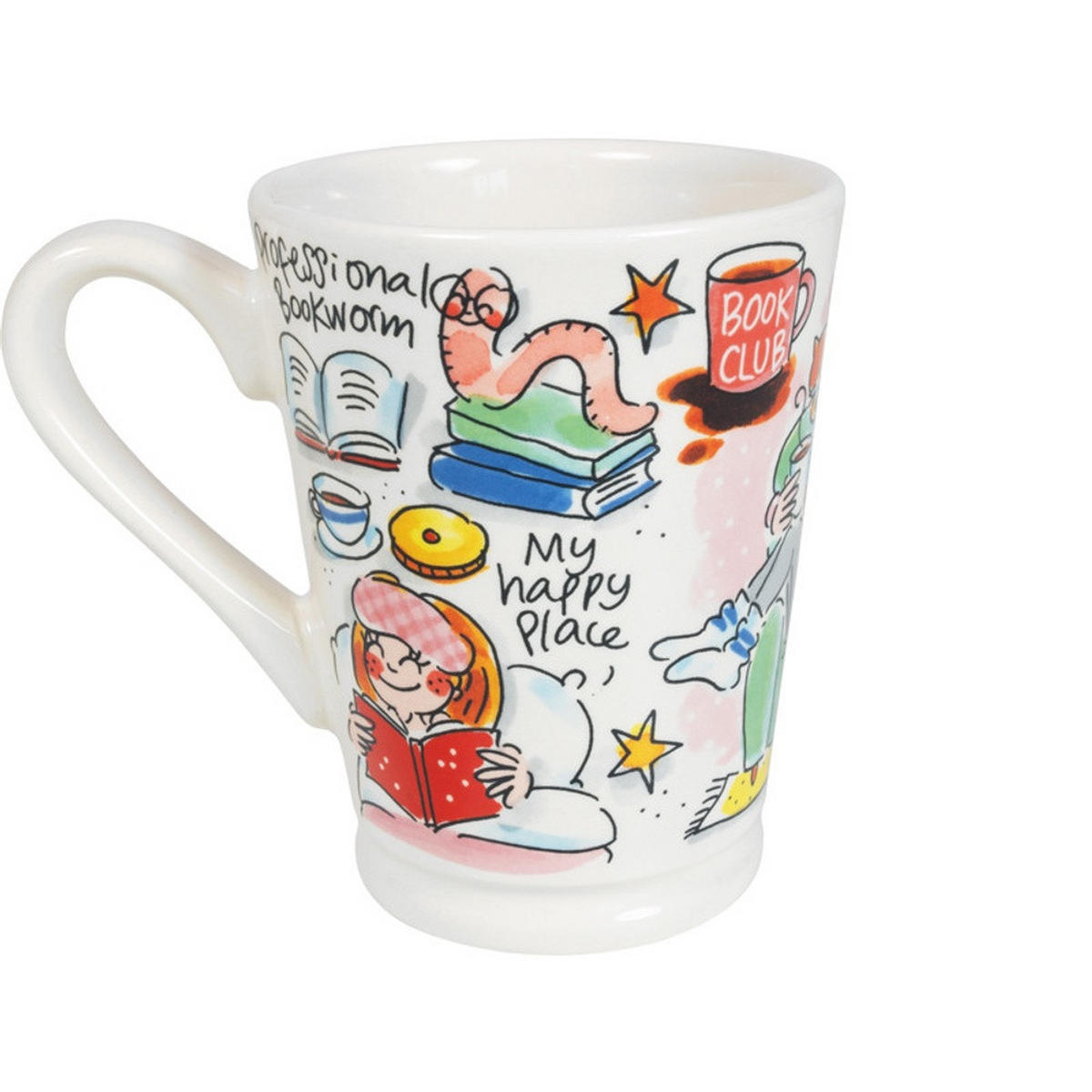 XL-BECHER Bücherliebhaber in Bunt - 500 ml - Multicolor, Keramik (0.5L) - Blond Amsterdam