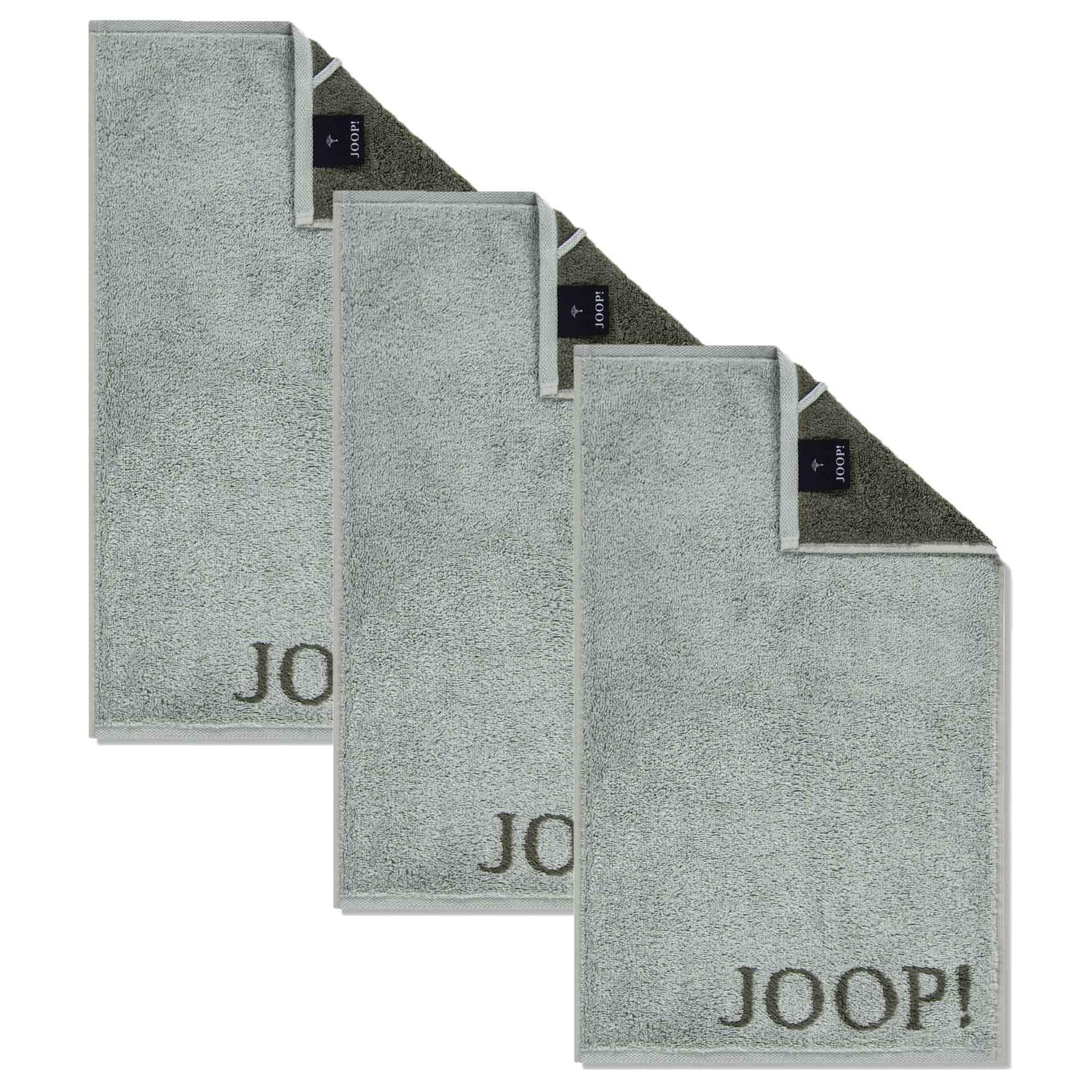 GÄSTETUCH Unisex Classic Frottier Grün 3er Pack Baumwolle - Grün, Textil (200/135cm) - Joop!