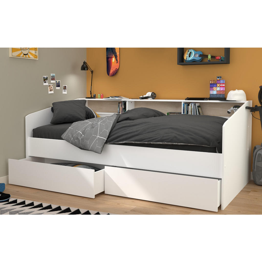 Thumbnail - Parisot Meuble Kinderzimmer, Weiß, Holzwerkstoff, 6 Schubladen, Rechteckig, 206x82x113 cm, Kinder- & Jugendzimmer, Jugen...