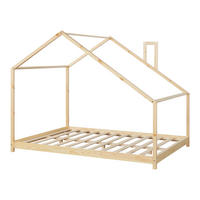 KINDERBETT Siuntio - Naturfarben, Holz (140/200cm) - [en.casa]