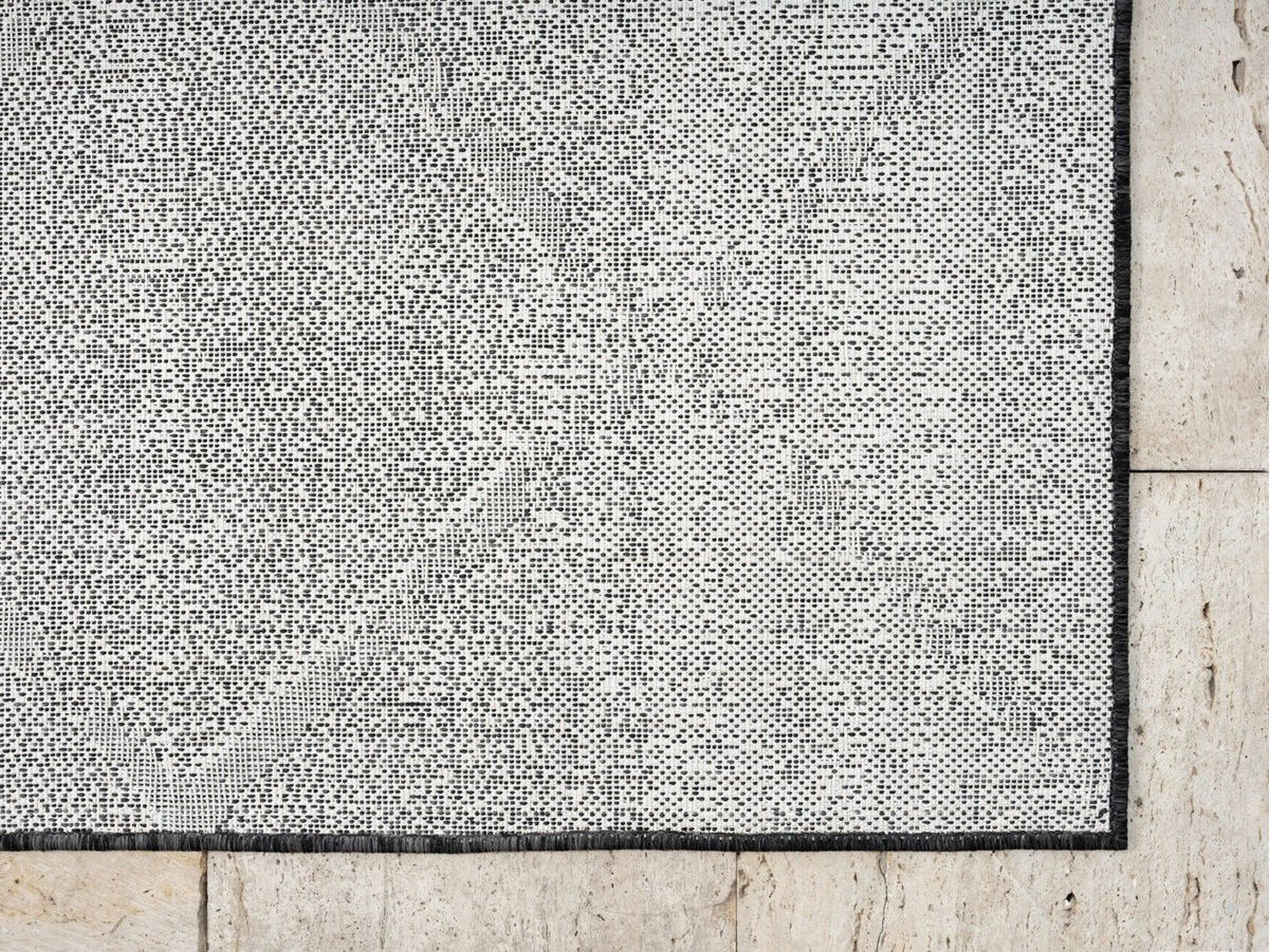 OUTDOORTEPPICH Faby Anthrazit,Sandfarben,Weiß 100/160 cm - Anthrazit, Textil (100/160cm) - My-Rug