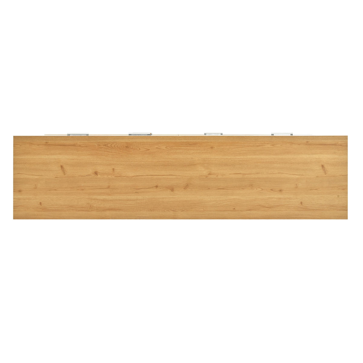 SIDEBOARD Weiß und Holzfarbe 160/40/77 cm - Naturfarben, Holzwerkstoff (160/77/40cm) - PANGIVO