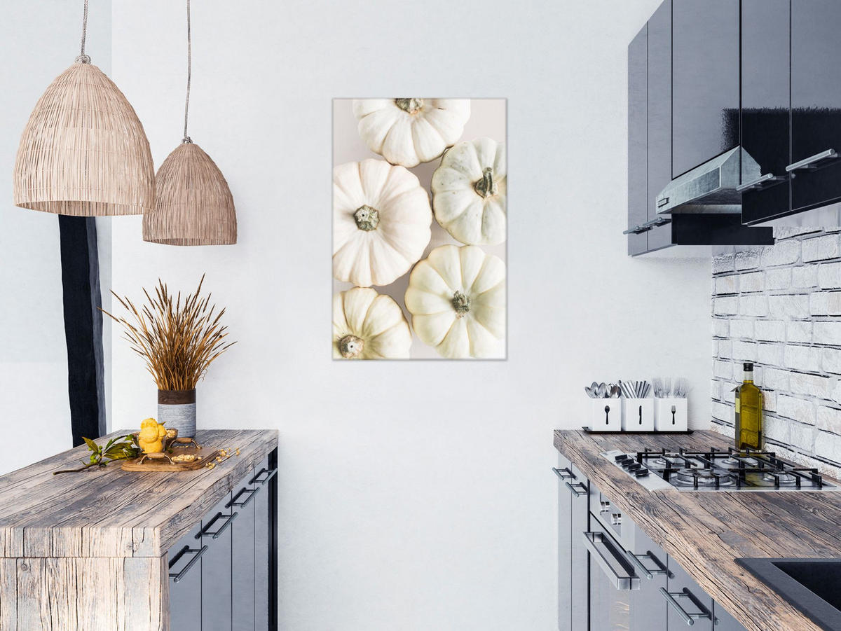 KUNSTDRUCK Grau 80/120 cm - Grau/Grün, Textil (80/120cm) - KUNSTLOFT