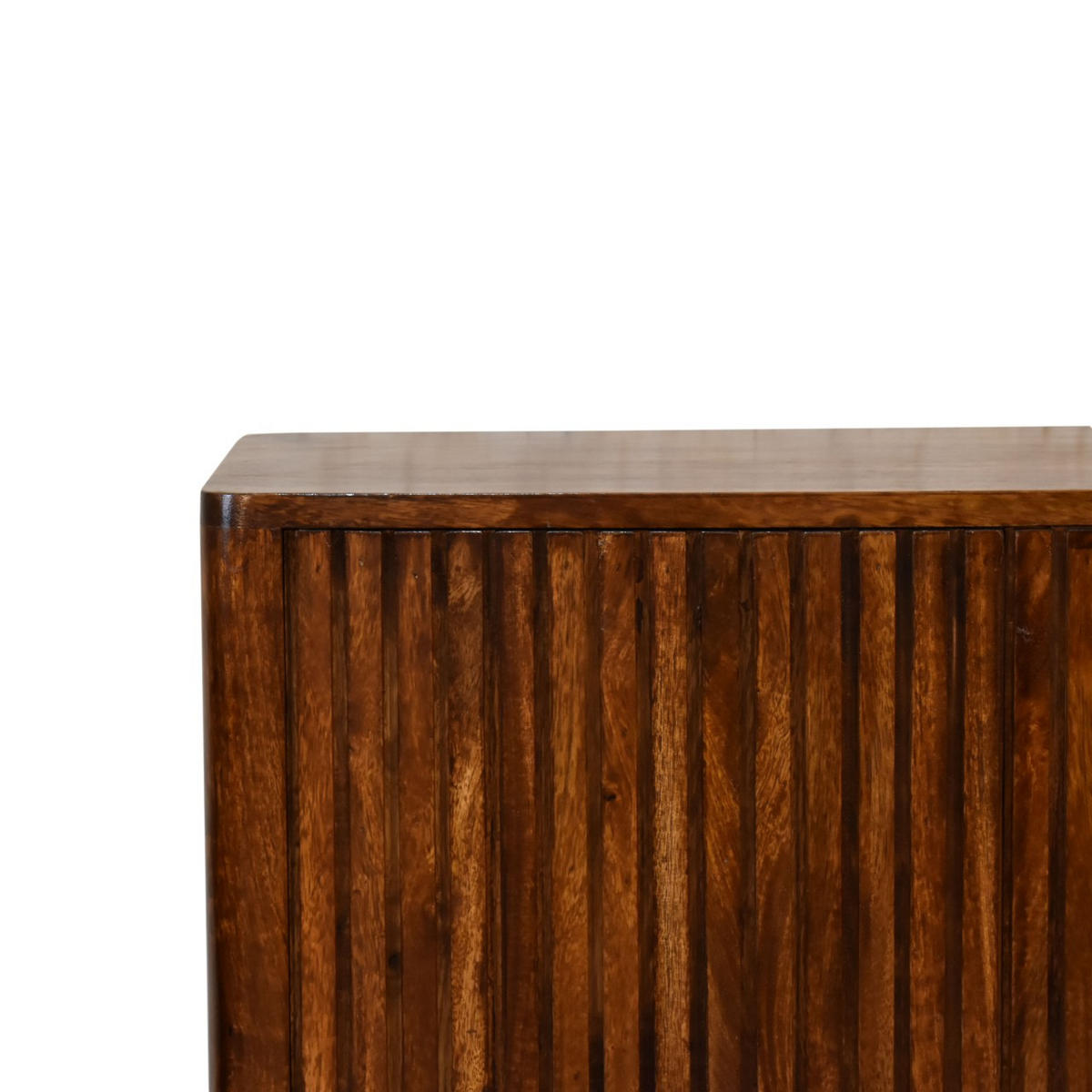 SCHRANK mit 2 Türen - Messingfarben/Braun, Holz/Metall (75/80/35cm) - Artisan Furniture