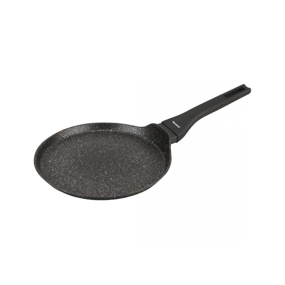 CRÊPEPFANNE Schwarz 24/24/1.7 cm 63857 - Schwarz, Metall (24cm) - Klausberg 