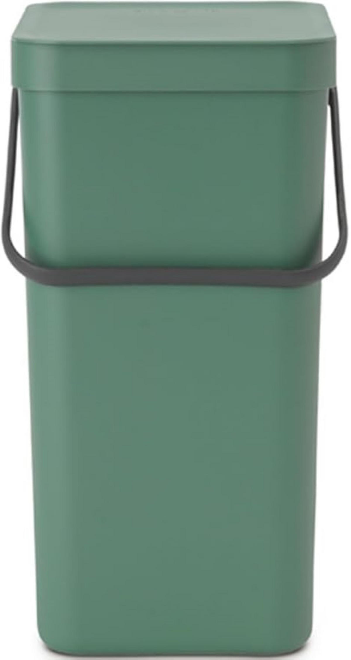 MÜLLEIMER Mit Stay Open Deckel 16 Liter 40 x 27,9 x 22 cm Kunststoff Dunkelgrün - Grün, Kunststoff (27.9/40/22cm) - PROREGAL