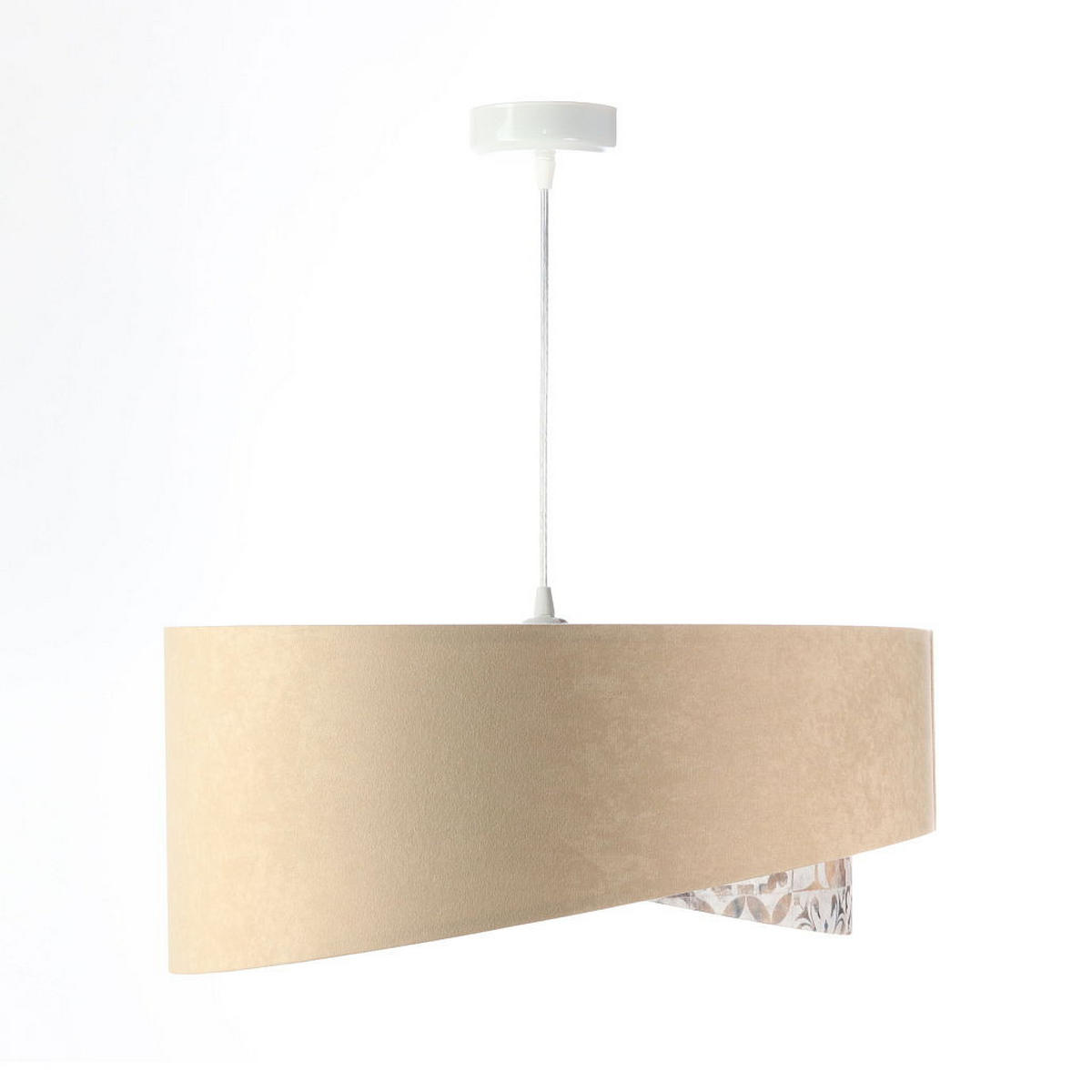 HÄNGELEUCHTE Silber 50/23 cm - Silberfarben, Kunststoff (50/1.3/23cm) - ONZENO