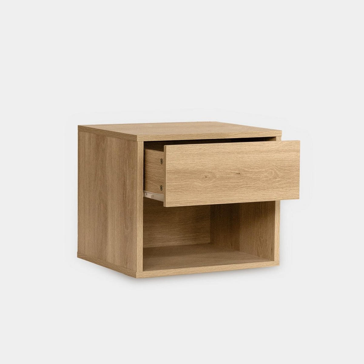 SCHWEBENDER NACHTTISCH Harbor Natürlich 40 cm x 35 cm 2er-Set - Naturfarben, Holzwerkstoff (40/35/35cm) - Klast Home