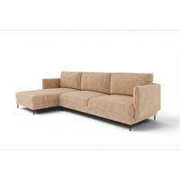 ECKSOFA Helmer In Stoff Vibe - Beige, Holzwerkstoff/Textil (164/293cm) - Fun Möbel