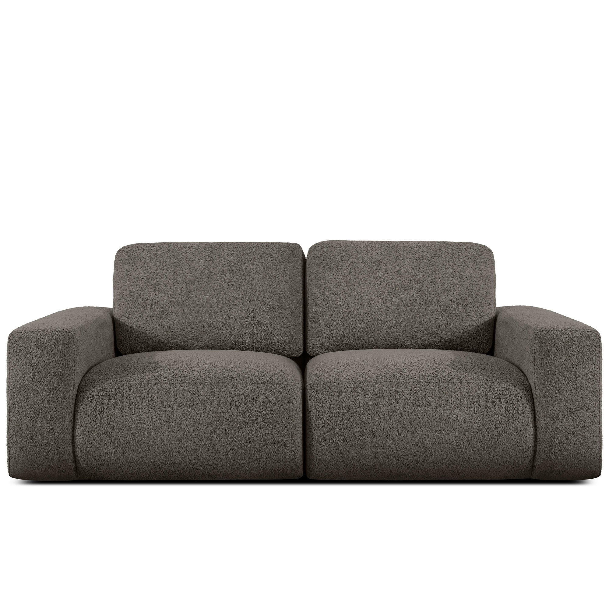 2-SITZER SOFA ZUCCO, Dunkelbraun - Dunkelbraun, Holz/Holzwerkstoff (212/85/100cm) - KONSIMO®