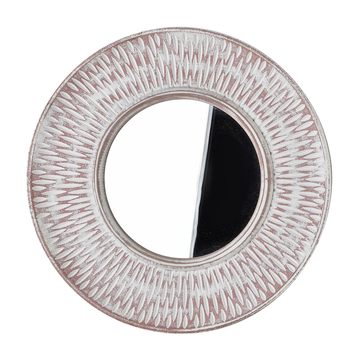 DEKO-SPIEGEL Daz Grau 36/36/5 cm Holz - Grau, Holz (36/5/36cm) - Mondex