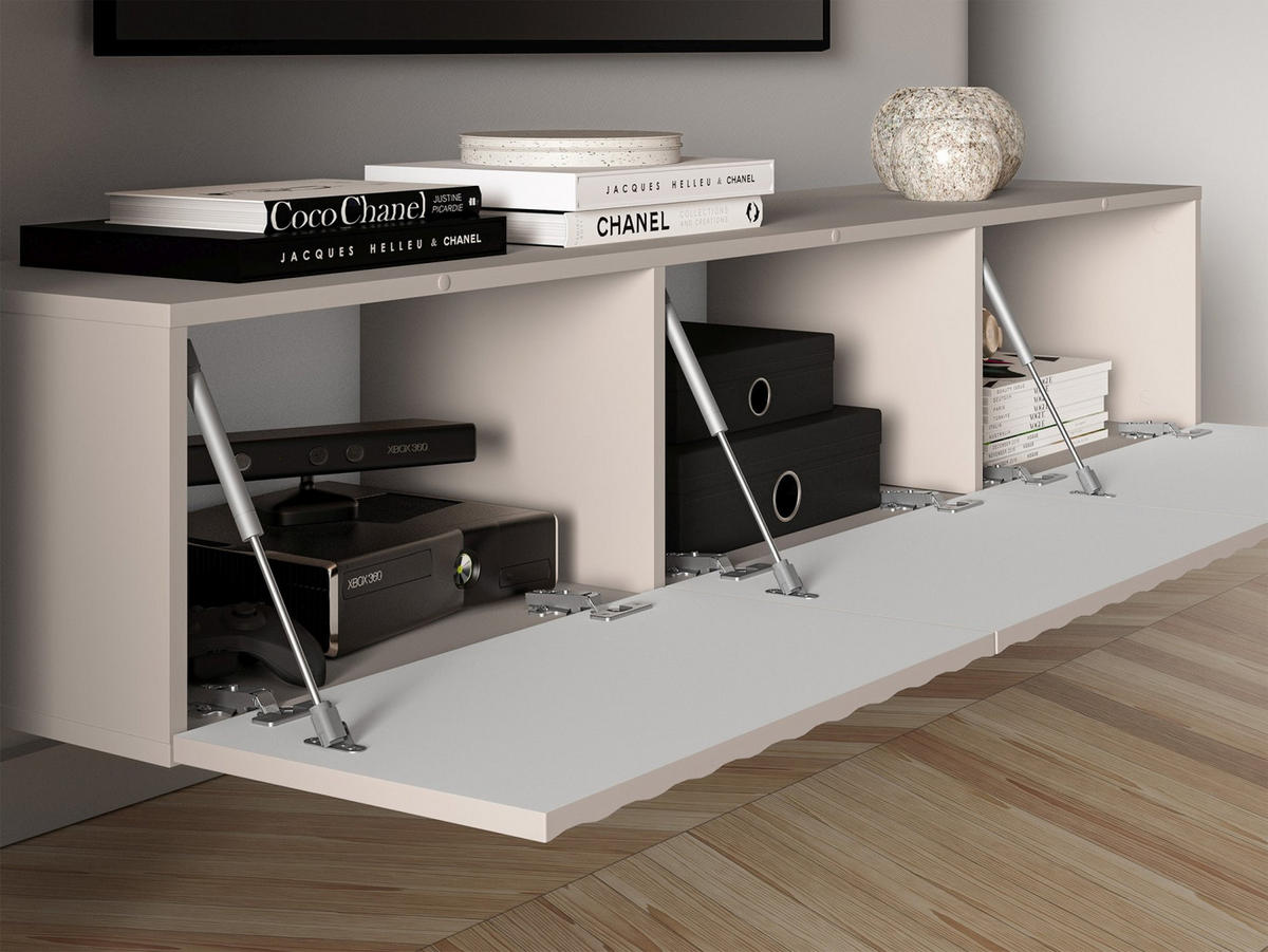 TV-HÄNGEBOARD Derriva Hellbeige 170 cm - Ecru/Beige, Holzwerkstoff (169.8/31.7/37cm) - Selsey