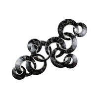 WANDDEKO Schwarz-Weiß 107/61 cm - Schwarz, Metall (3.1/61/7cm) - KUNSTLOFT