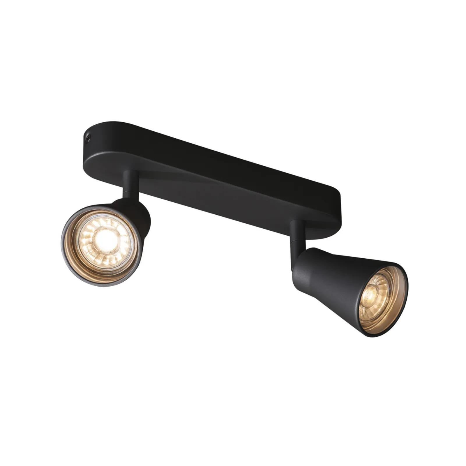DECKENSTRAHLER Avo - Schwarz, Metall (11.5/11.5/9.5cm) - SLV