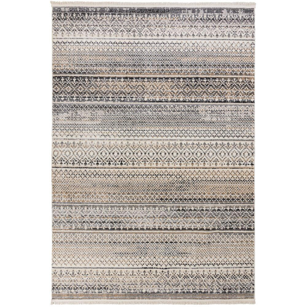 TEPPICH Streifen-Design, strapazierfähig PERRAN, Naturfarben 120x160 cm - Naturfarben, Textil (120/160cm) - KADIMA DESIGN