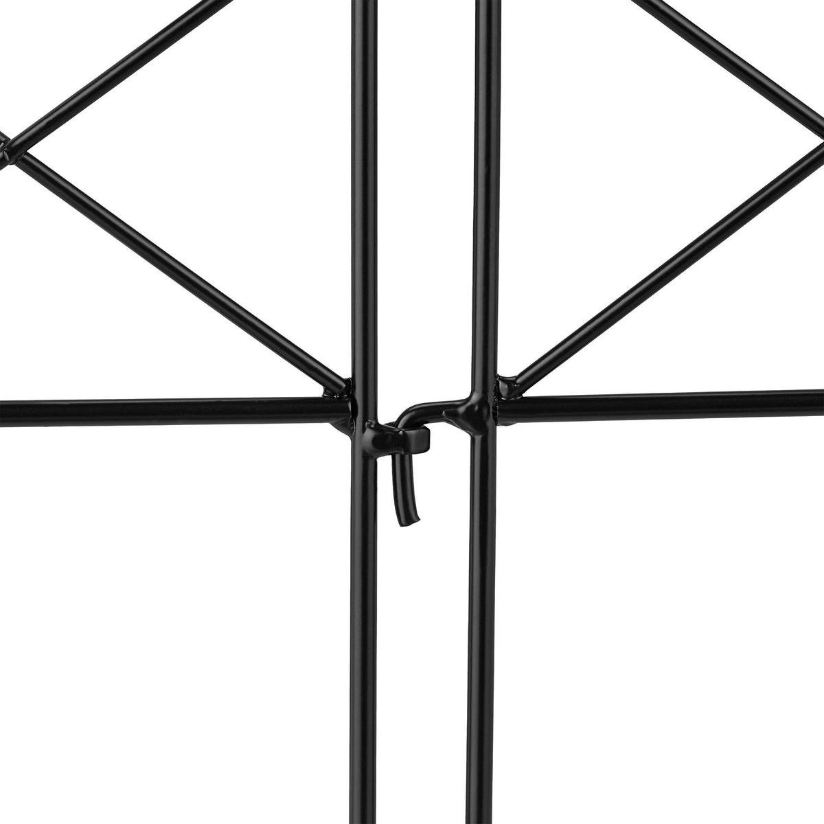 6XBEETZAUN - Schwarz, Metall (54.5/40/1cm) - Relaxdays